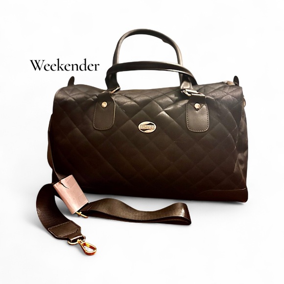American Tourister Black Quilted Bag - Picture 1 of 8